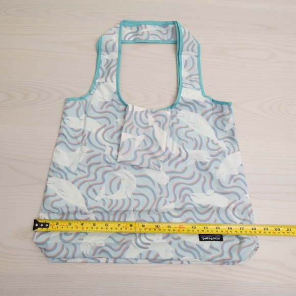 New Patagonia Shopper Tote Bag Upcycled Packable Foldable with Tags - Picture 3 of 6